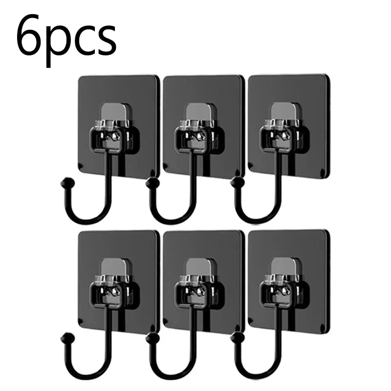 Ganchos Adhesivos Fuertes para Pared Pack de 12 – Sin Taladro para Cocina, Baño y Toallas