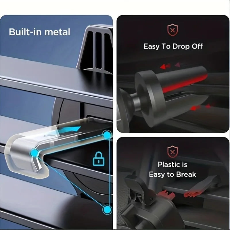 Soporte de Teléfono para Auto con Clip para Rejilla de Aire – Universal para Celulares de 4.7 a 6.7 Pulgadas
