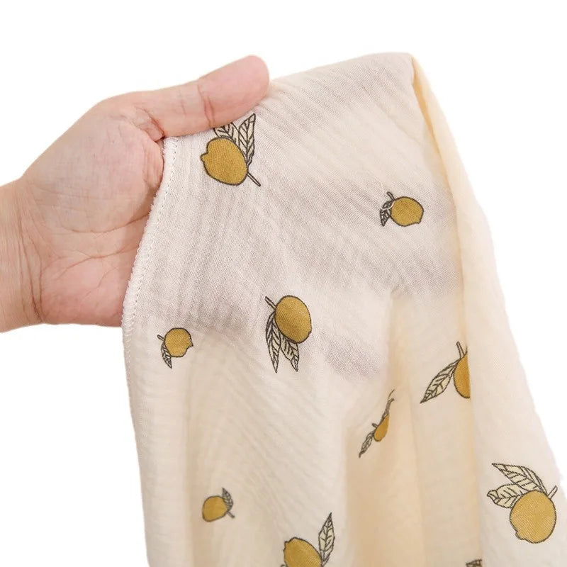 Manta de Muselina de Algodón para Bebé – Estampado de Ositos, Suave y Transpirable para Recién Nacidos