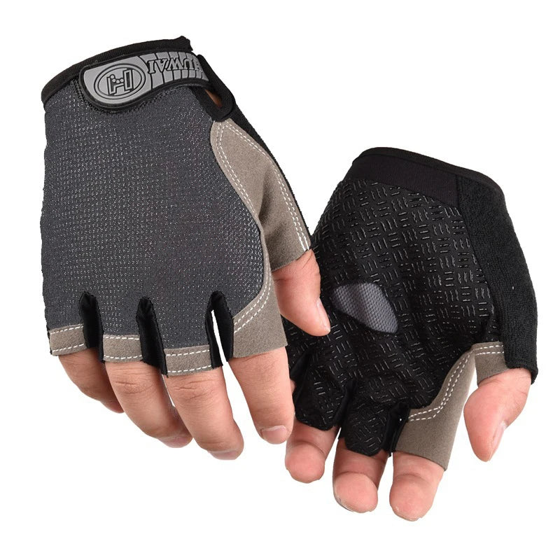 Guantes de Gimnasio Medio Dedo – Antideslizantes Transpirables para Fitness, Pesas y Ciclismo