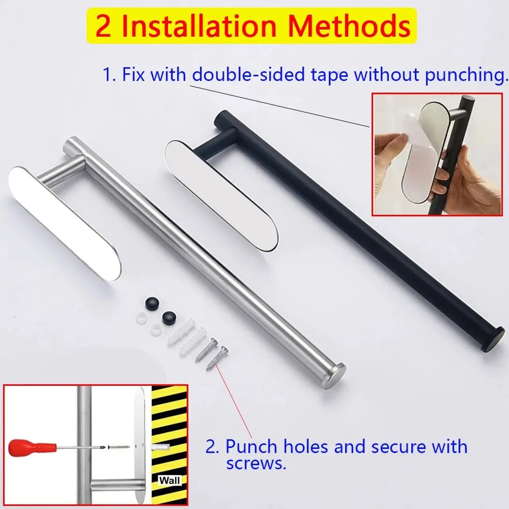Soporte adhesivo para rollo de papel de cocina