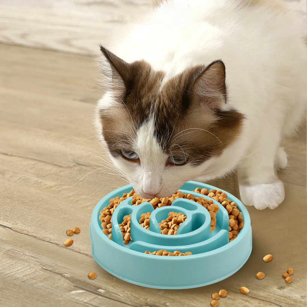Comedero Lento Interactivo para Perros – Plato Antideslizante de Alimentación Lenta para Perros de Todos los Tamaños