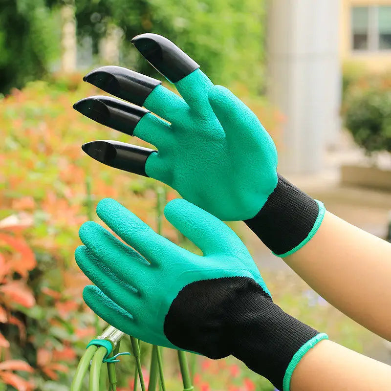 Guantes de Jardinería con Garras para Cavar y Plantar – Impermeables, Antideslizantes y Resistentes
