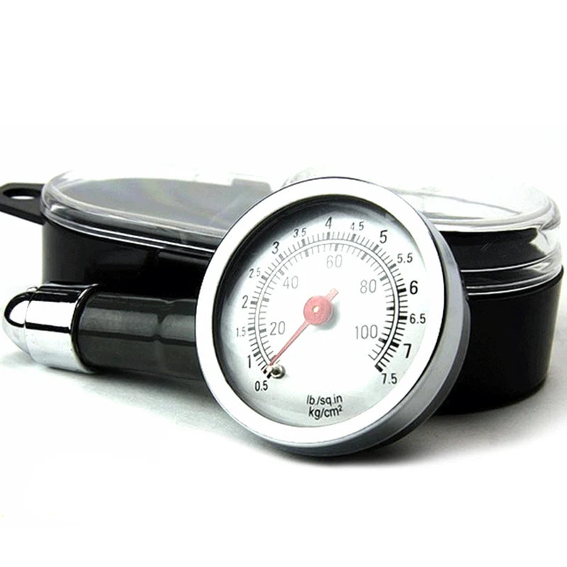 Medidor de Presión de Neumáticos de Alta Precisión – Manómetro Mini para Auto y Moto