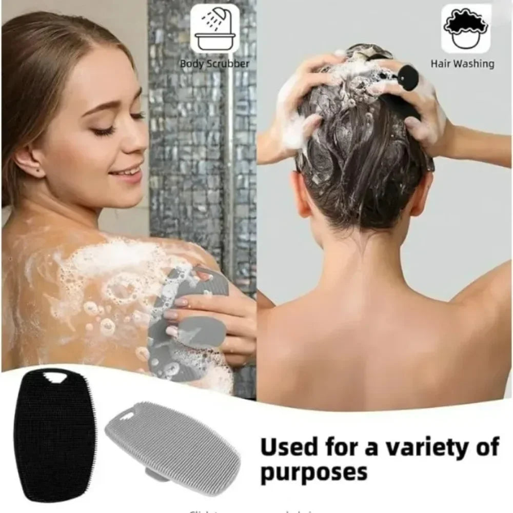 Cepillo Corporal de Silicona Suave para Ducha – Exfoliante de Mano Fácil de Limpiar