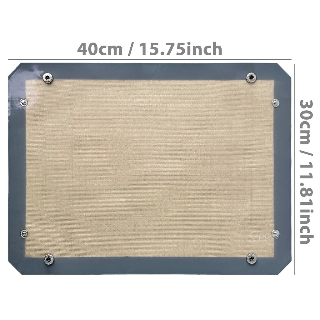Tapete de Silicona para Hornear con Broches – Bandeja Antiadherente Reutilizable 40x30 cm