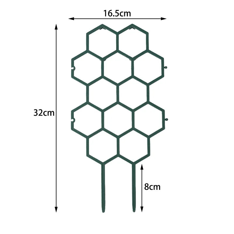 Soporte enrejado para plantas tipo panal, 2 piezas para enredaderas y flores