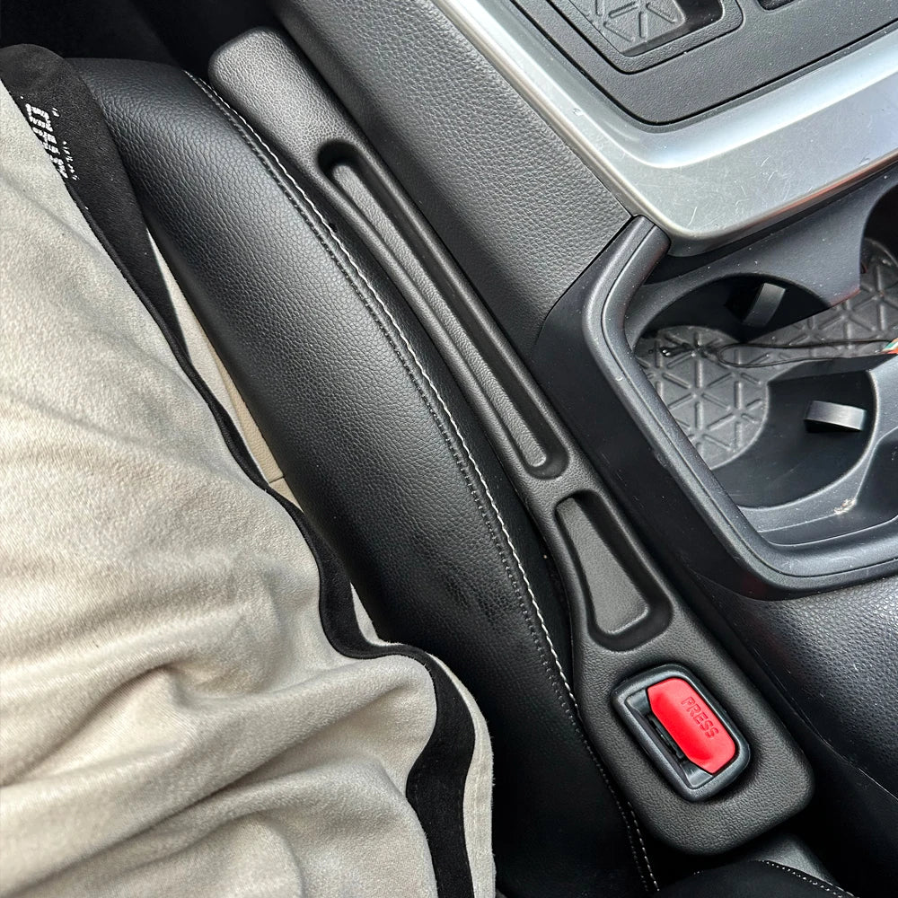 Rellenador de Huecos entre Asientos de Auto Set de 2 – Organizador Anticaídas de Cuero Sintético Universal