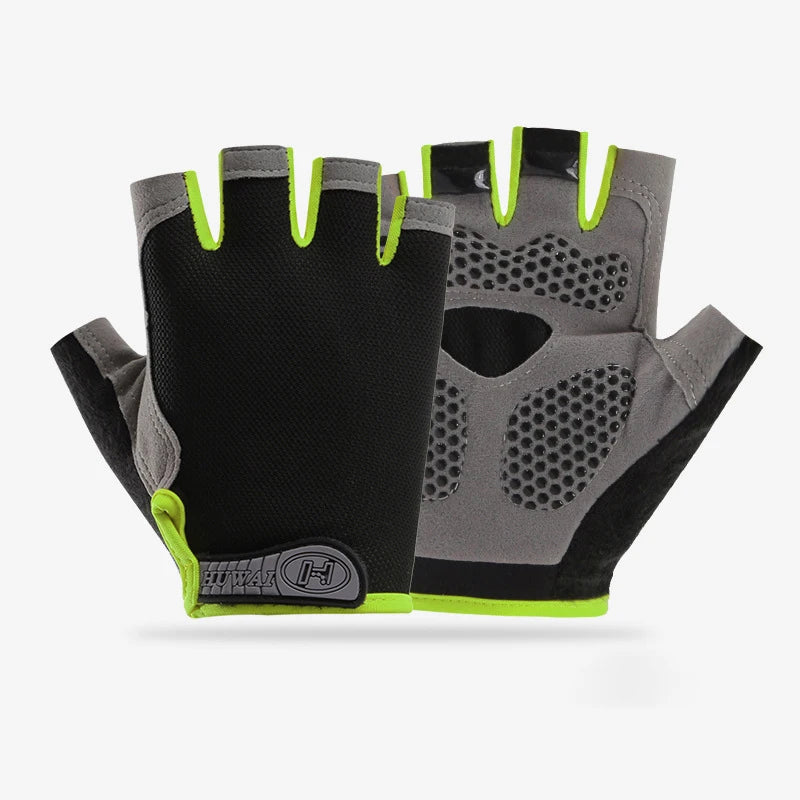 Guantes de Gimnasio Medio Dedo – Antideslizantes Transpirables para Fitness, Pesas y Ciclismo