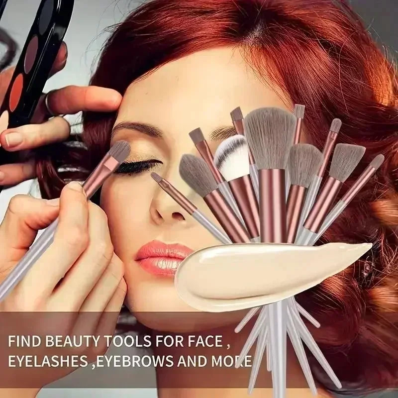 Set profesional de brochas de maquillaje (13 piezas)