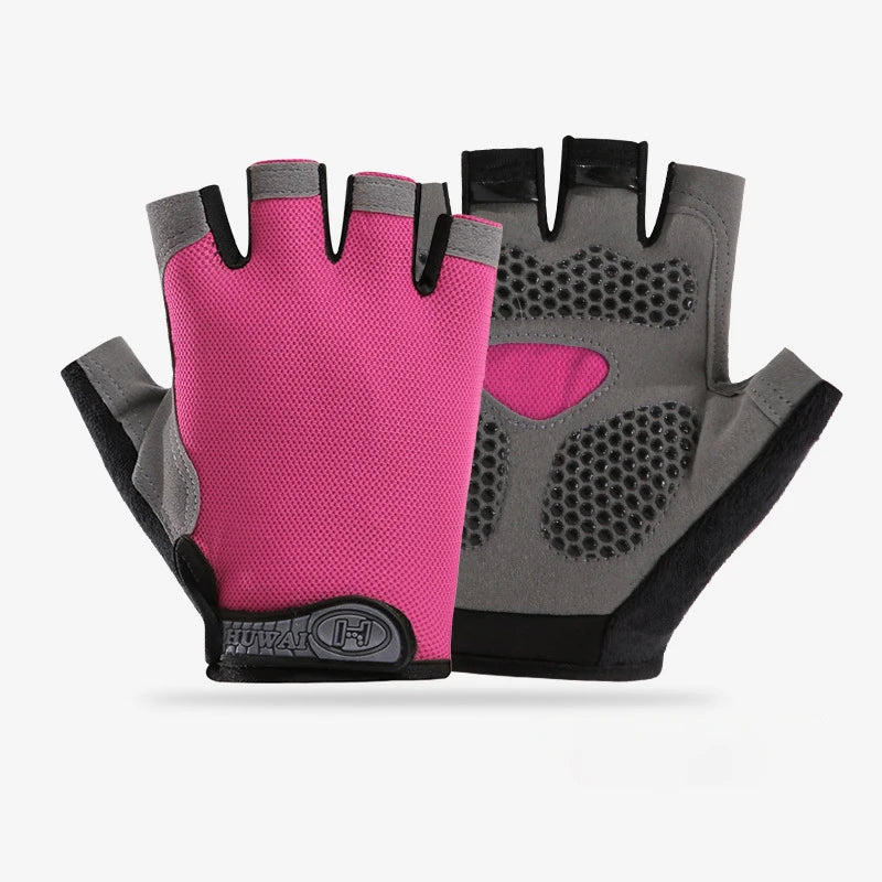 Guantes de Gimnasio Medio Dedo – Antideslizantes Transpirables para Fitness, Pesas y Ciclismo
