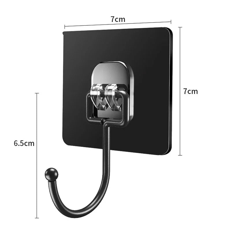 Ganchos Adhesivos Fuertes para Pared Pack de 12 – Sin Taladro para Cocina, Baño y Toallas