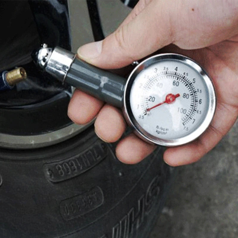 Medidor de Presión de Neumáticos de Alta Precisión – Manómetro Mini para Auto y Moto