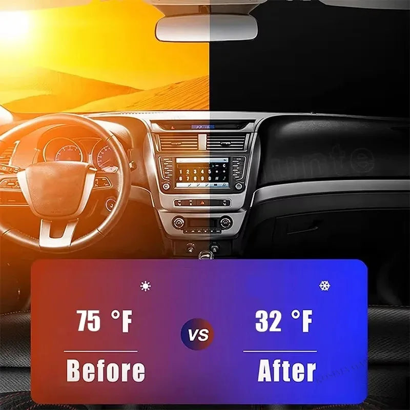 Parasol Plegable para Parabrisas de Auto – Protección UV y contra el Calor para Ventana Delantera