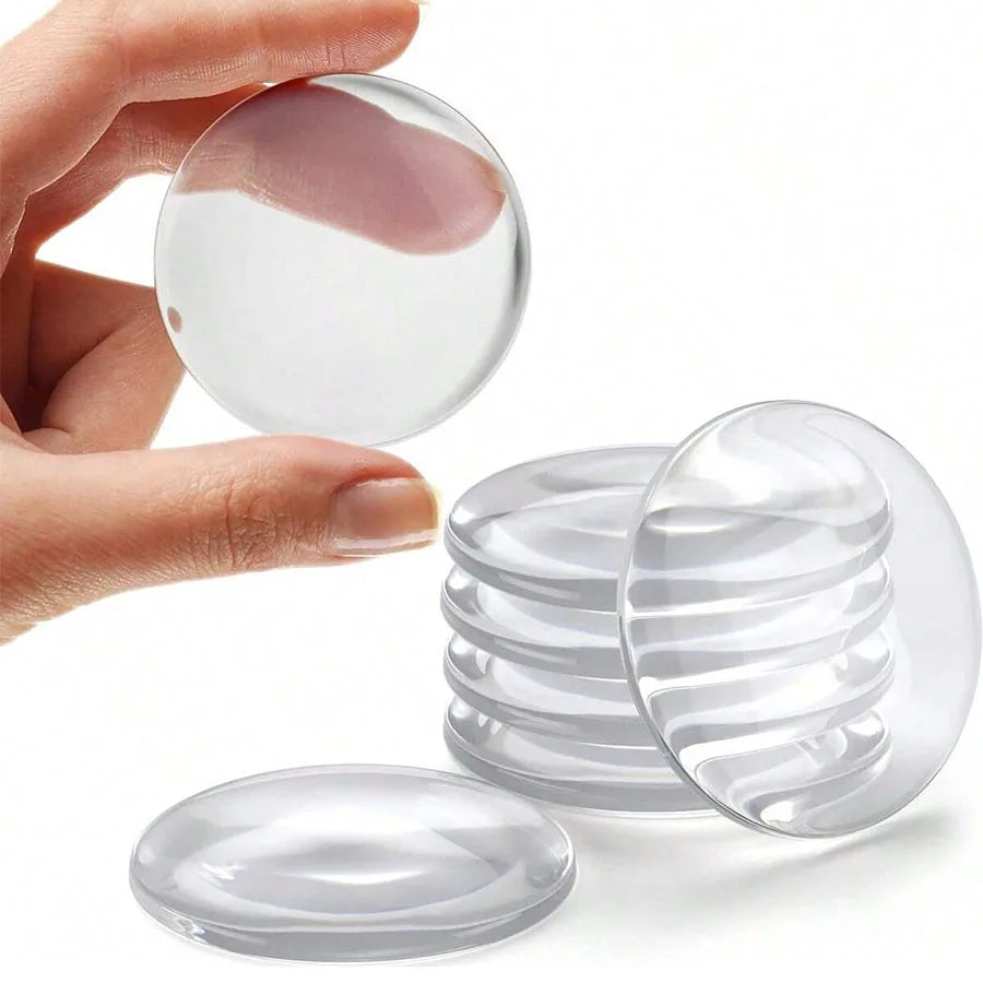 Protectores de Pared Transparentes para Manijas de Puerta – Topes de Silicona Autoadhesivos Antigolpes