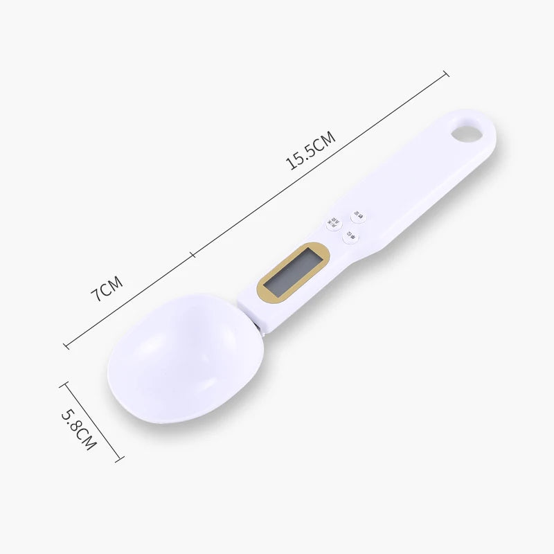 Báscula Cuchara Digital de Cocina – Precisión 0.1-500g con Pantalla LCD para Repostería y Café