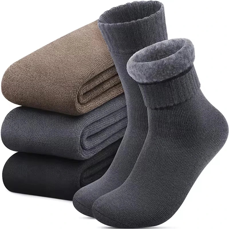 Calcetines Térmicos de Invierno 3 Pares – Gruesos y Cálidos para Mujer