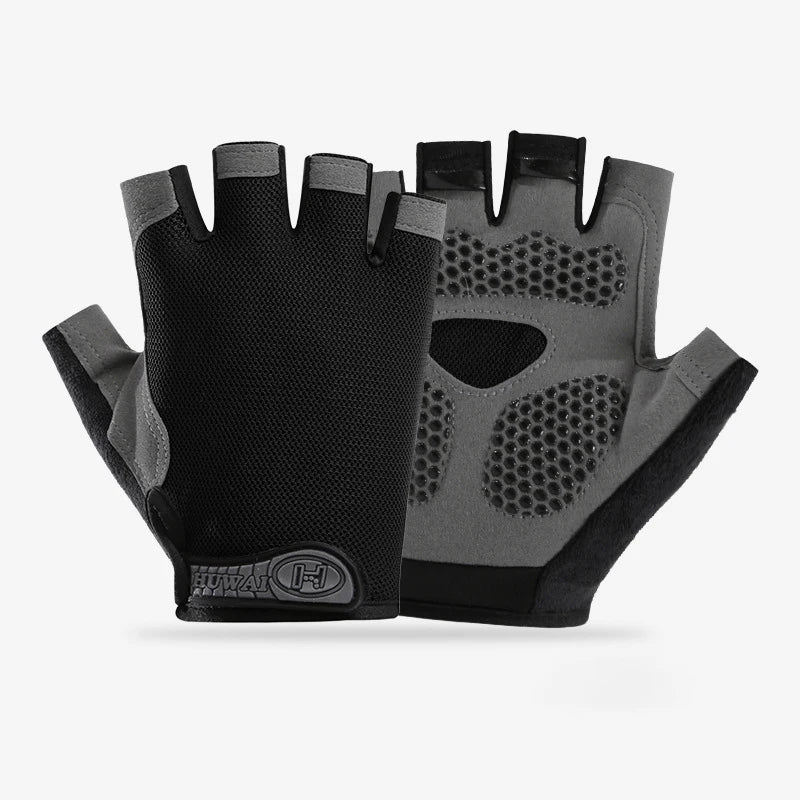 Guantes de Gimnasio Medio Dedo – Antideslizantes Transpirables para Fitness, Pesas y Ciclismo