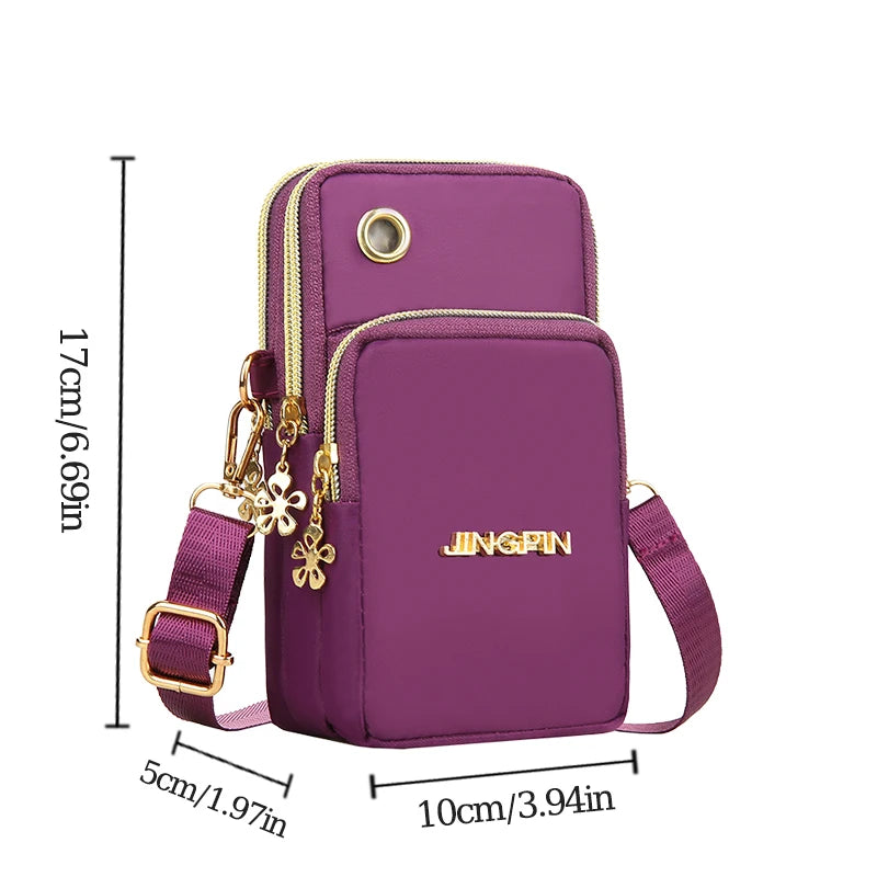Mini Bolso Bandolera para Mujer – Cartera Cruzada para Teléfono con Correa Ajustable