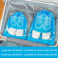 Bolsas para Zapatos de Viaje Impermeables – Set de 5 Bolsas Organizadoras con Cordón para Maleta