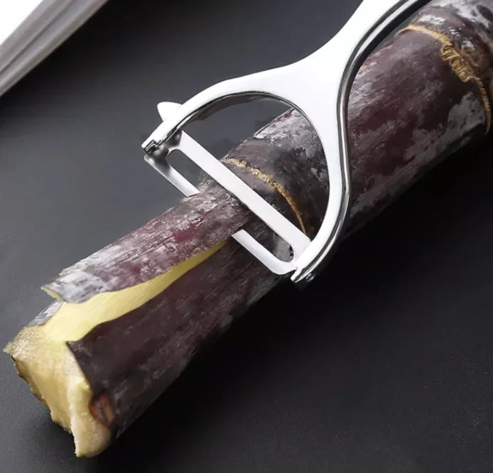 Pelador y Rallador de Verduras Multifunción – Acero Inoxidable para Papas, Zanahorias y Frutas con Mango Antideslizante
