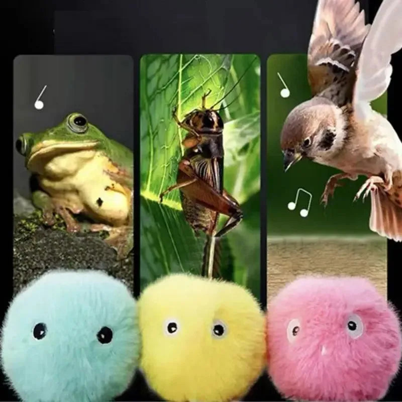 Juguete Interactivo para Gatos con Sonido de Pájaro