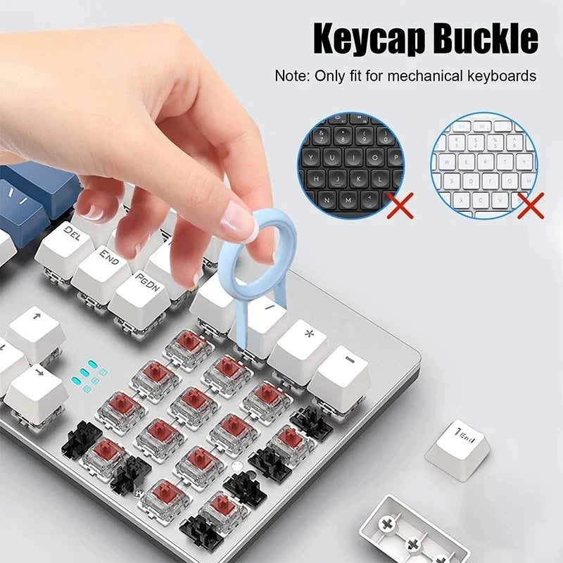 Kit de Limpieza 7 en 1 para Teclado y Auriculares – Cepillo Multifuncional con Extractor de Teclas