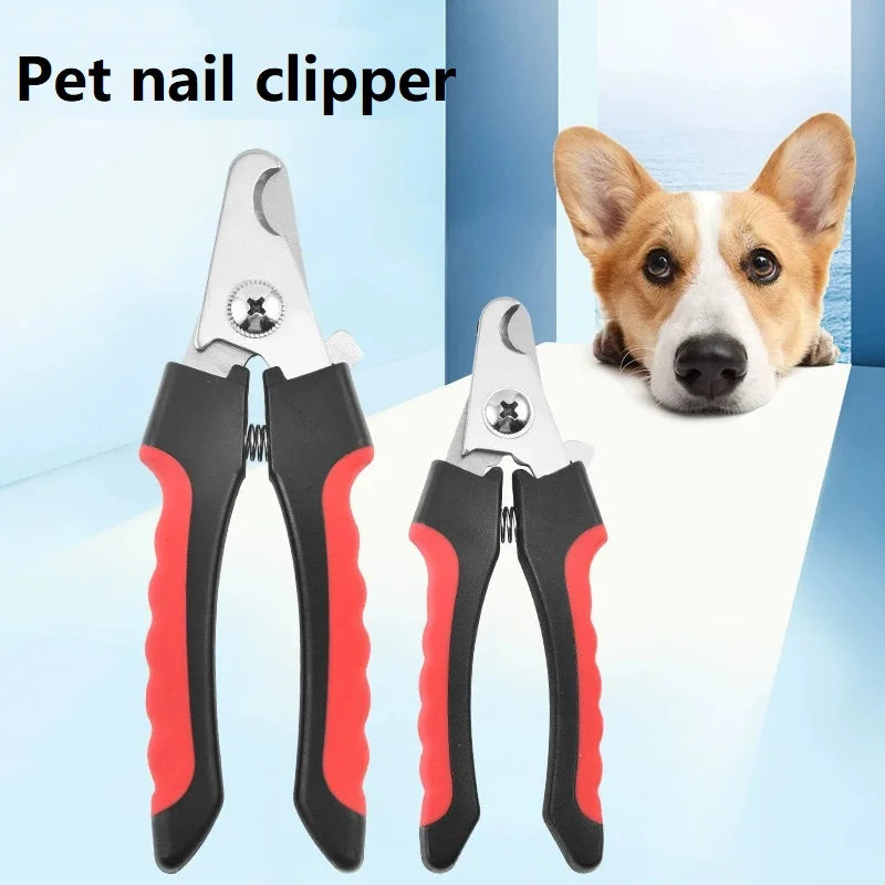 Cortaúñas para Perros y Gatos con Lima – Tijera de Acero Inoxidable con Tope de Seguridad