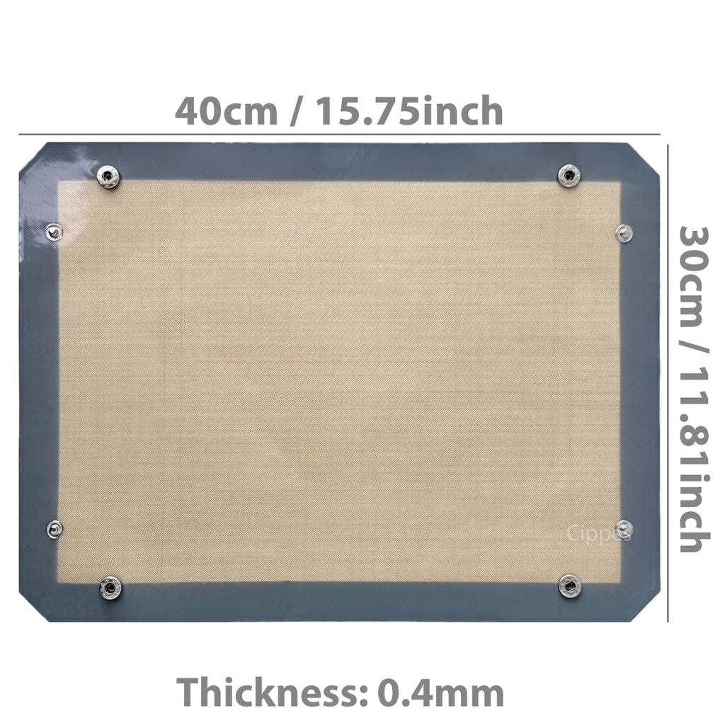 Tapete de Silicona para Hornear con Broches – Bandeja Antiadherente Reutilizable 40x30 cm