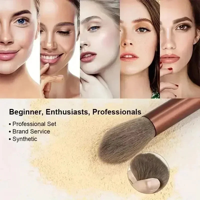 Set profesional de brochas de maquillaje (13 piezas)