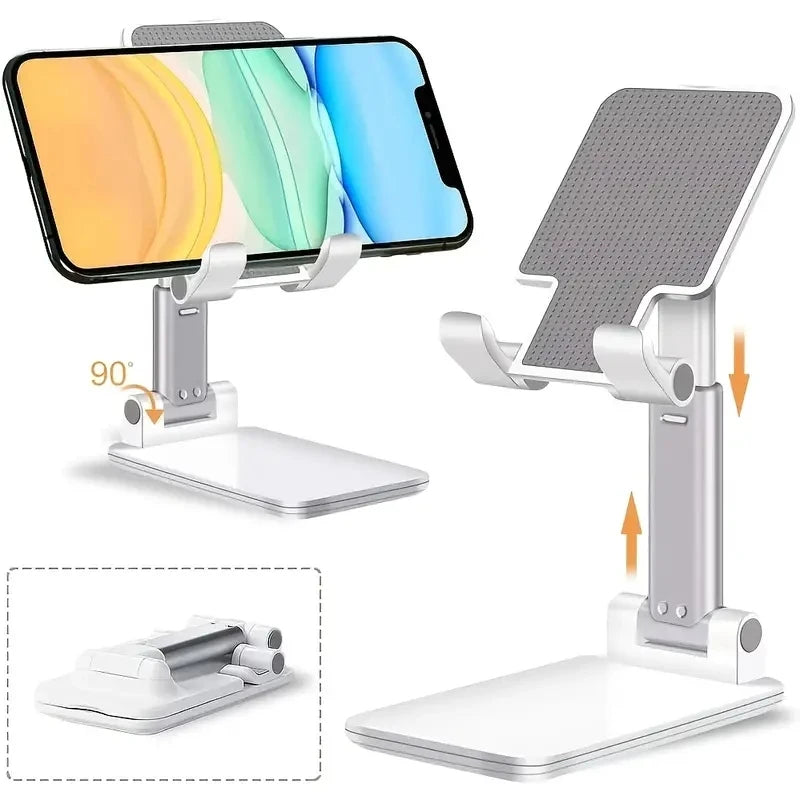 Soporte ajustable para teléfono y tableta de escritorio
