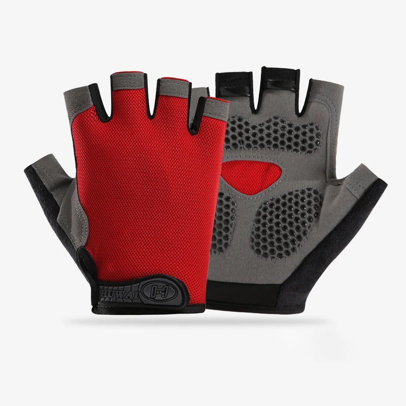Guantes de Gimnasio Medio Dedo – Antideslizantes Transpirables para Fitness, Pesas y Ciclismo