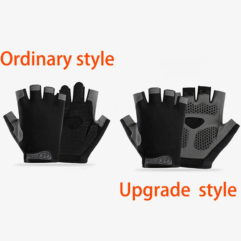 Guantes de Gimnasio Medio Dedo – Antideslizantes Transpirables para Fitness, Pesas y Ciclismo