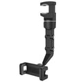 Soporte de Teléfono para Espejo Retrovisor 360° – Giratorio y Retráctil para Auto, Universal
