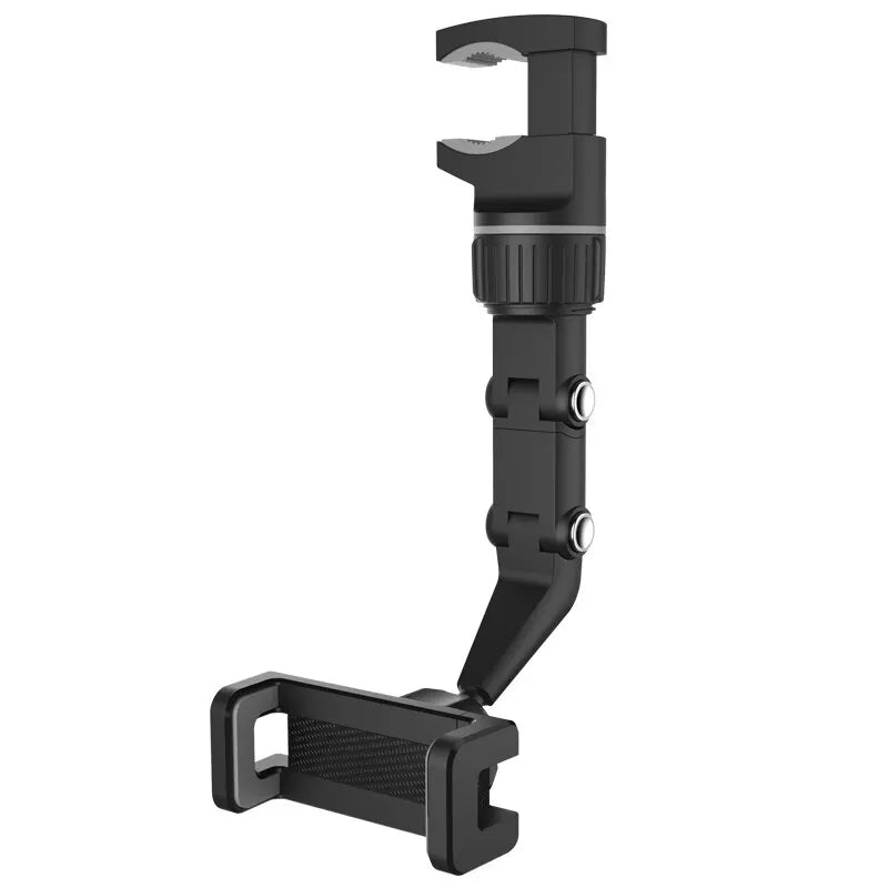 Soporte de Teléfono para Espejo Retrovisor 360° – Giratorio y Retráctil para Auto, Universal