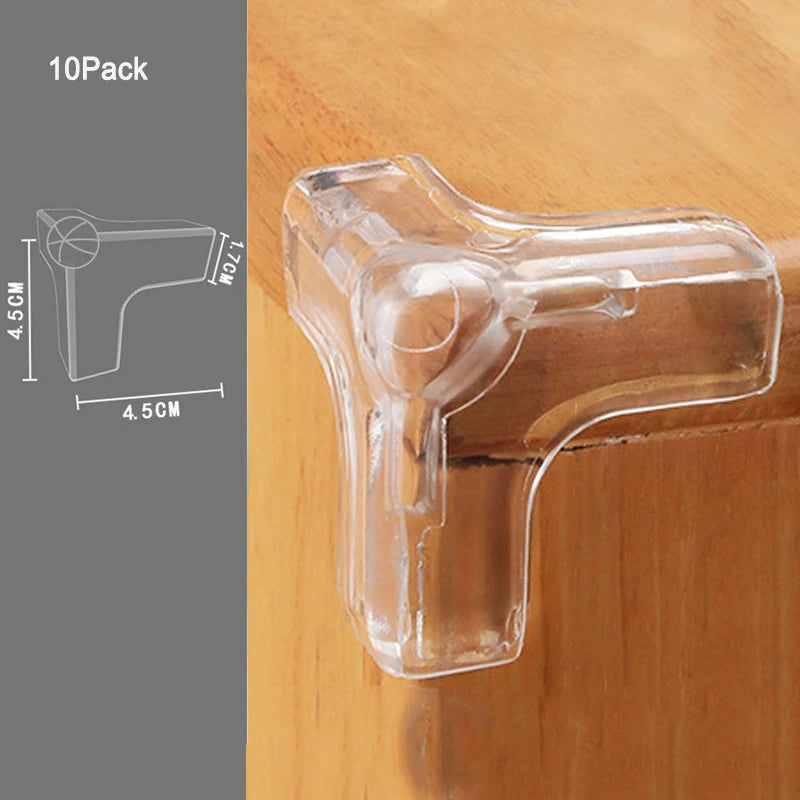 Protectores de Esquinas de Silicona para Bebés – Cubiertas Transparentes Antigolpes para Mesas y Muebles