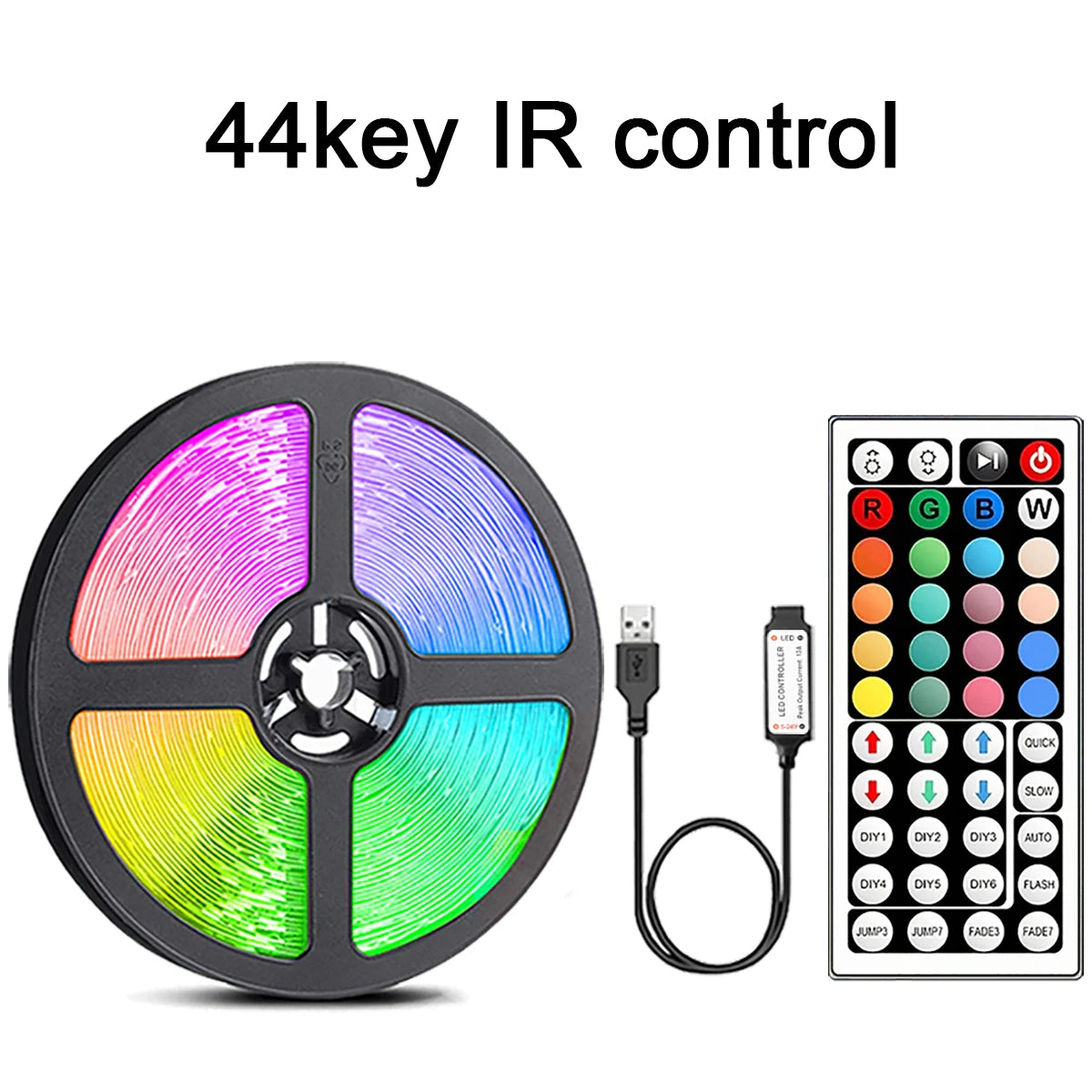 Tira de luces LED RGB con control remoto