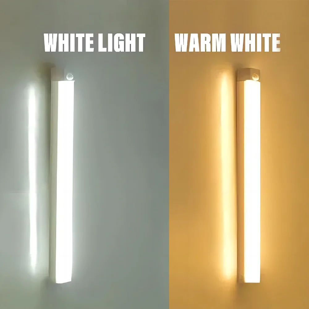 Luz LED con Sensor de Movimiento Recargable por USB – Lámpara Inalámbrica para Armario, Cocina y Escaleras