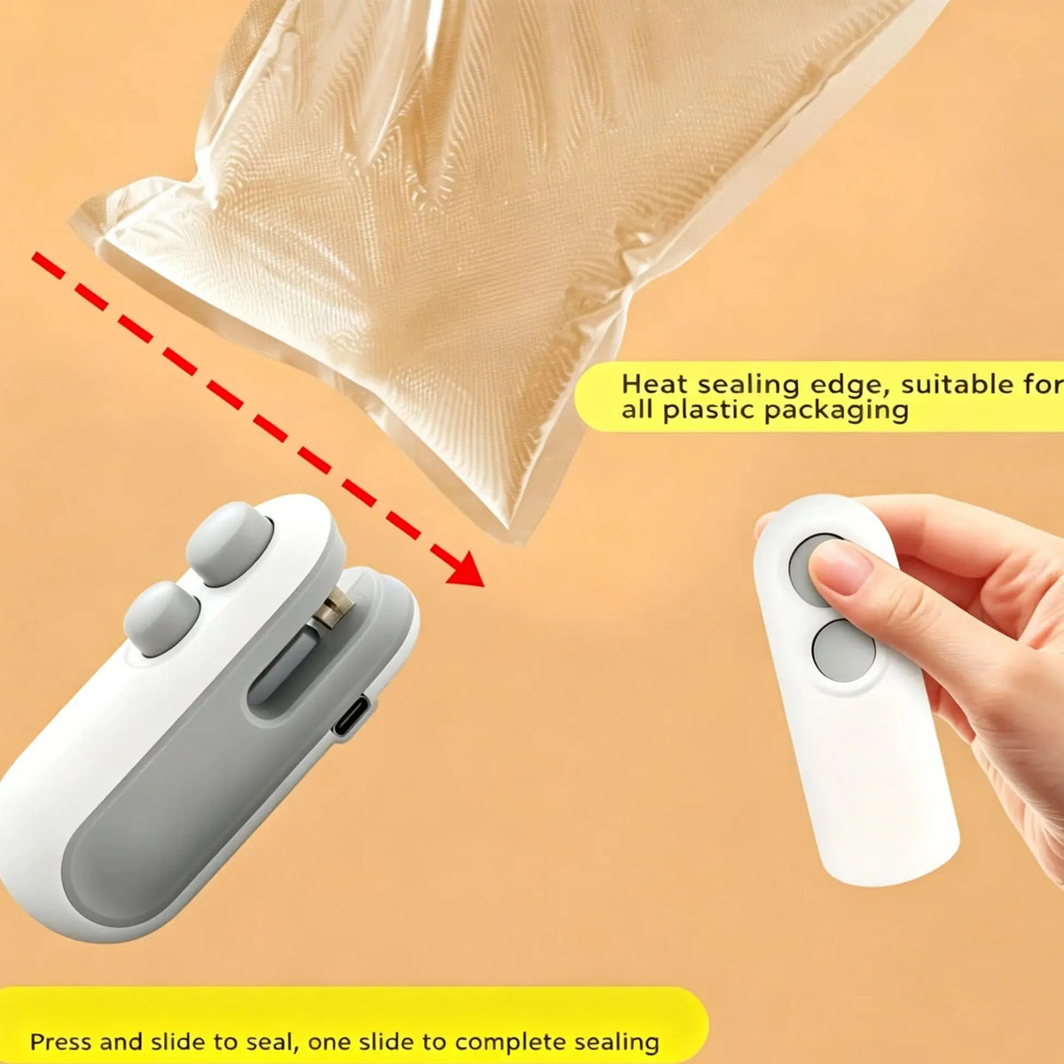 Sellador mini térmico de bolsas