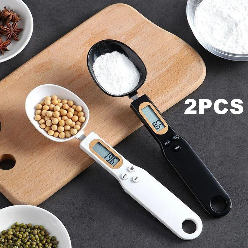 Báscula Cuchara Digital de Cocina – Precisión 0.1-500g con Pantalla LCD para Repostería y Café