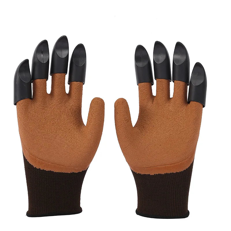 Guantes de Jardinería con Garras para Cavar y Plantar – Impermeables, Antideslizantes y Resistentes